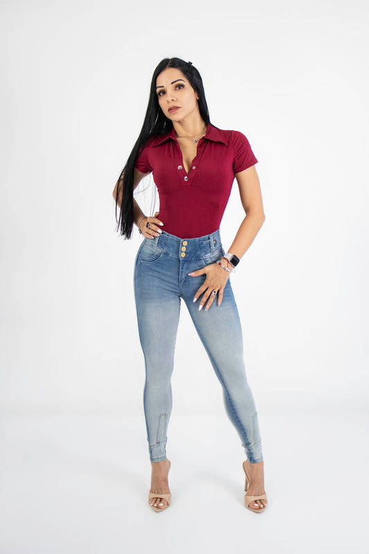 Jeans colombianos skinny deslavados