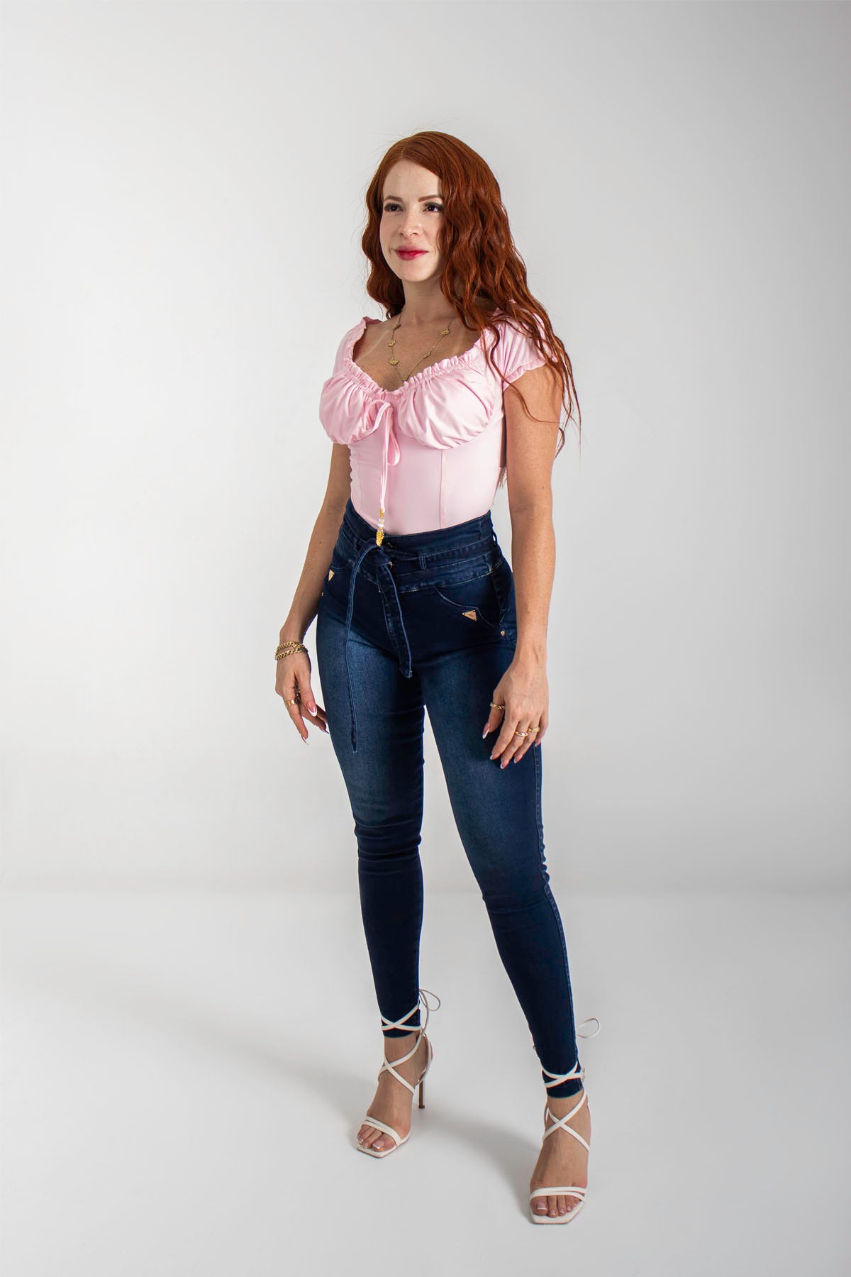 Jeans colombianos skinny cinto denim