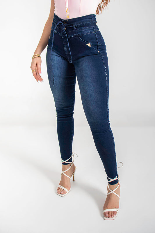 Jeans colombianos skinny cinto denim