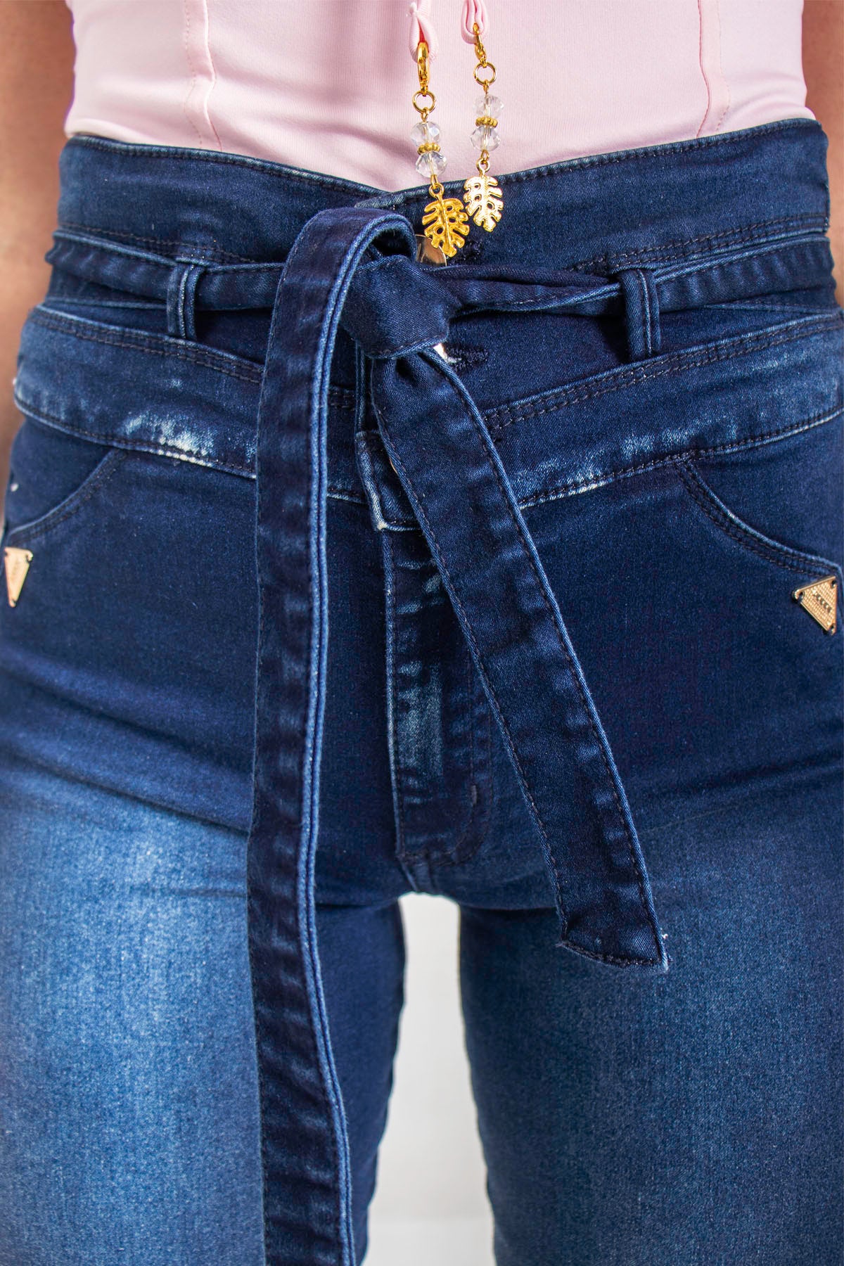 Jeans colombianos skinny cinto denim