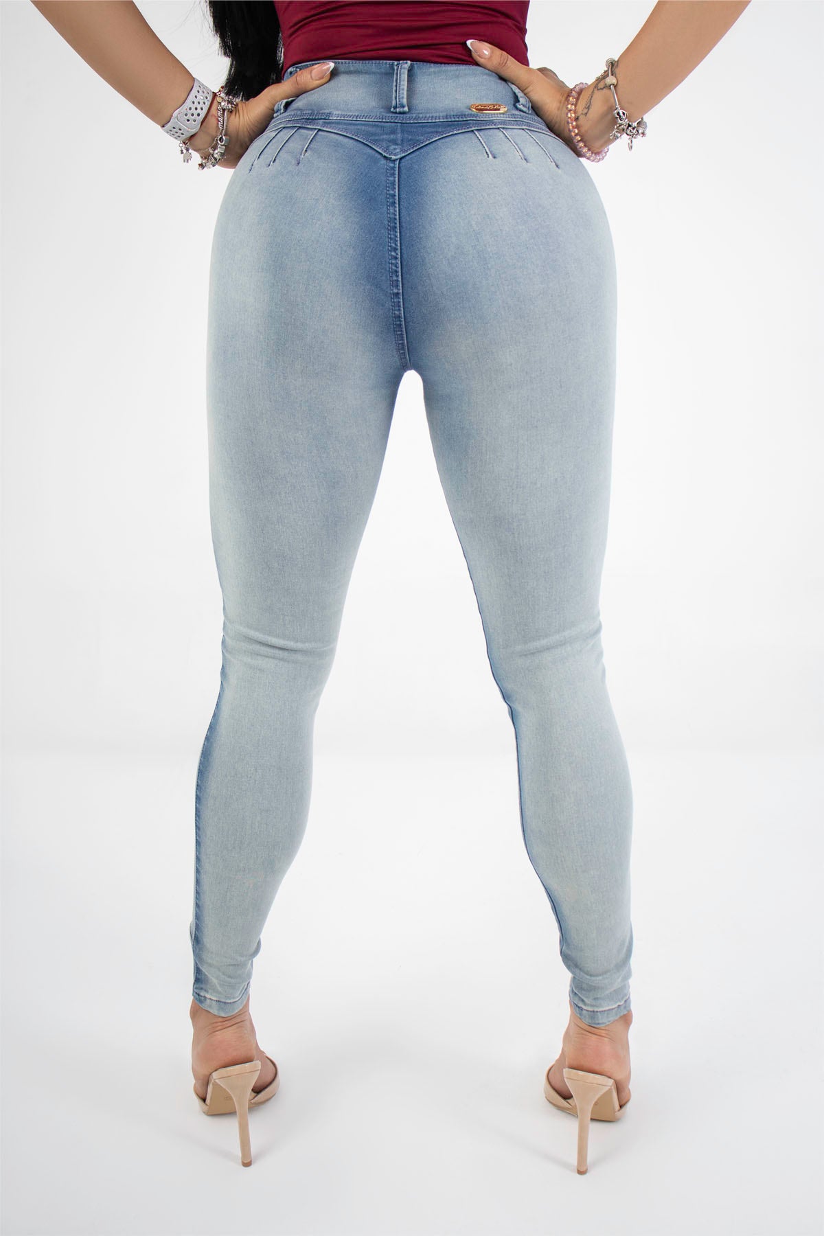 Jeans colombianos skinny deslavados